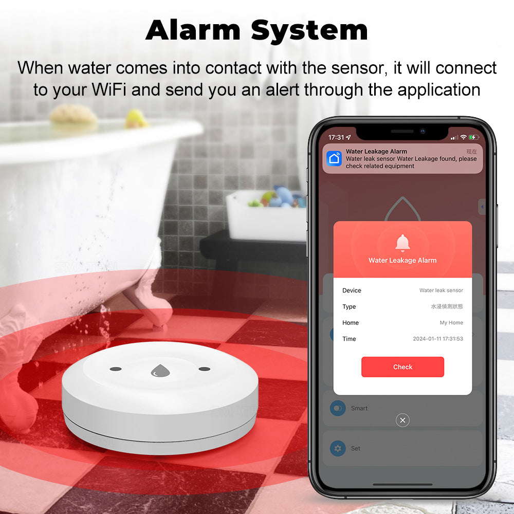 Zigbee Water Leak Detector + App